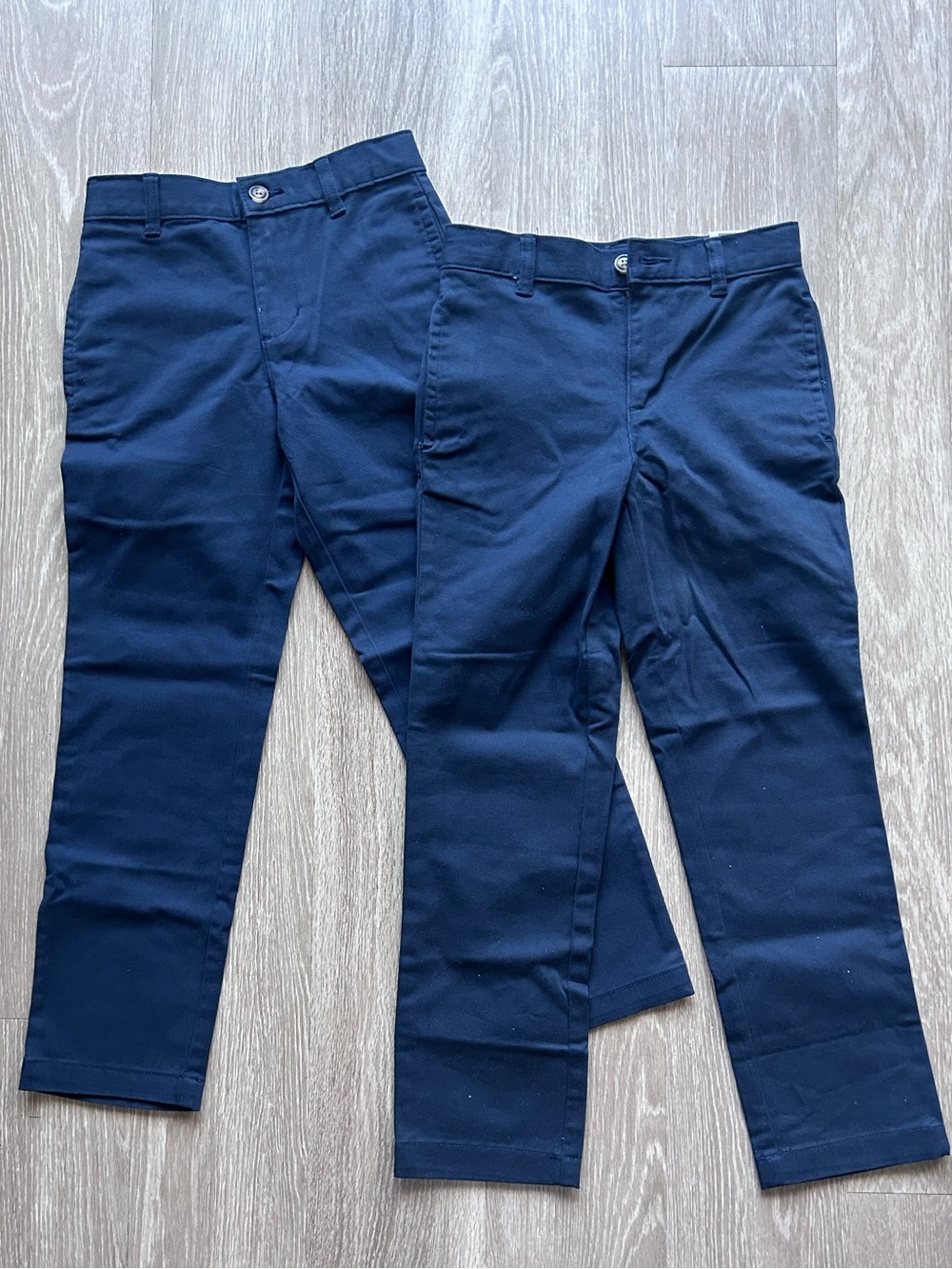 NWT Wonder Nation Boys School Uniform Pants Size 10 Slim Navy Blue - Lot of 2